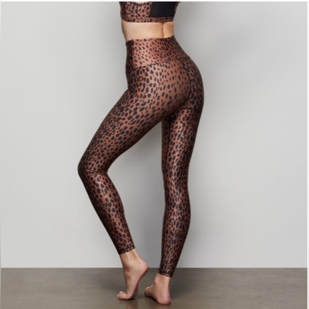 Good American‎ Leggings Women's Size 6 / 3XL Core Strength High Waist Cheetah - Picture 3 of 15